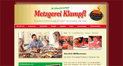 Desktop Screenshot of metzgerei-klampfl.de